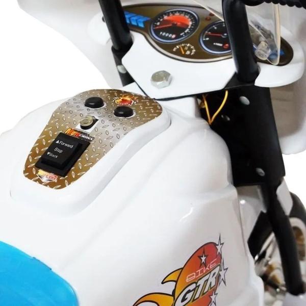 Moto Elétrica Infantil Triciclo Bombeiro Polícia Branco - Importway Imagem de Moto Elétrica Infantil Triciclo Bombeiro Polícia Branco