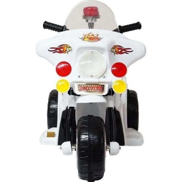 Moto Elétrica Infantil Triciclo Bombeiro Polícia Branco - Importway Imagem de Moto Elétrica Infantil Triciclo Bombeiro Polícia Branco