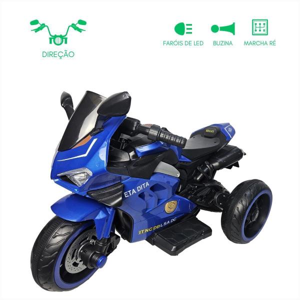 Imagem de Moto Eletrica Infantil ul Mini Motoca Musical Auxiliar P2