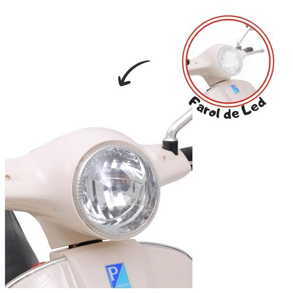 Imagem de Moto Elétrica Infantil Vespa Lambreta 6v Luz de Led Som