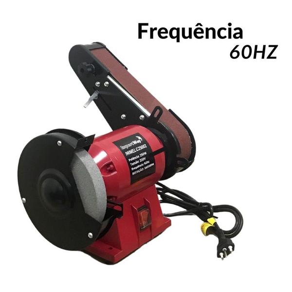 Imagem de Moto Esmeril 6'' 250w com Lixadeira Cinta Iwmelc25001 127v 3450rpm Importway