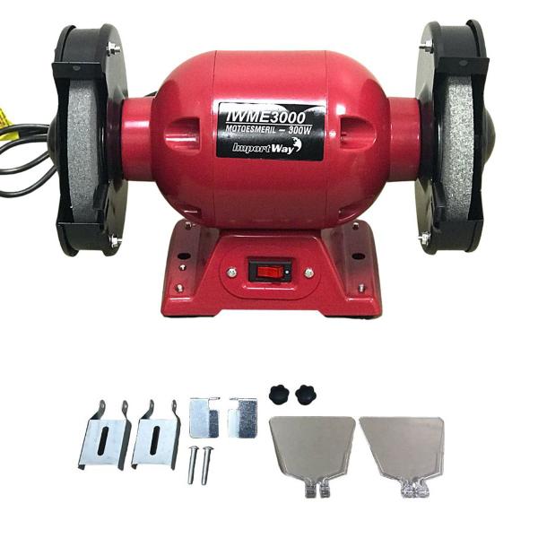 Moto Esmeril de Bancada 6 Pol Lixadeira 300W Profissional 110V Importway Iwme30001 127V Imagem de Moto Esmeril de Bancada 6 Pol Lixadeira 300W Profissional 110V Importway Iwme30001 127V