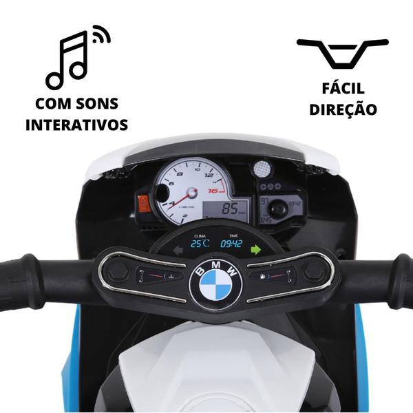 Imagem de Moto Infantil Elétrica Menino Menina Bateria Motorizado Luz