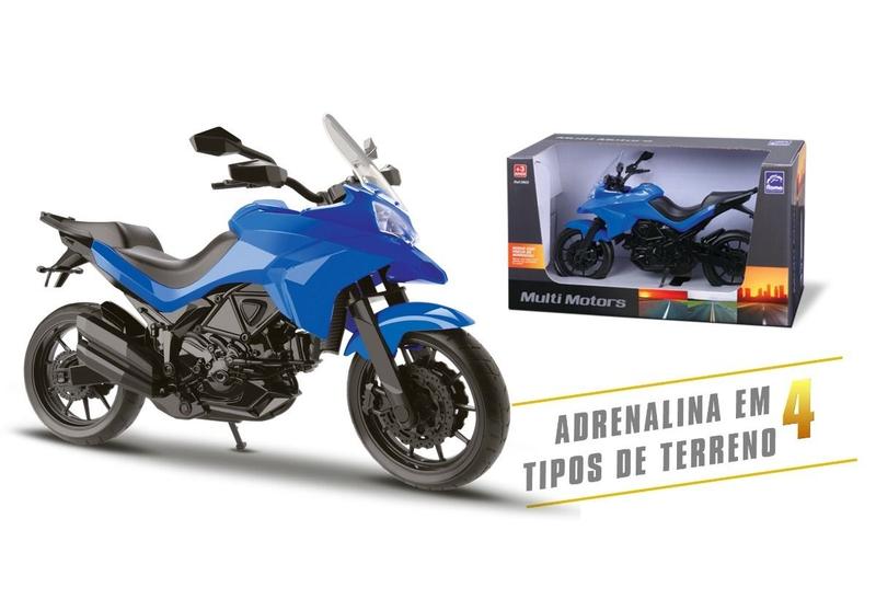 Moto Infantil Multi Motors - 26,5cm - Pneus Borracha - Roma - Roma Brinquedos Imagem de Moto Infantil Multi Motors - 26,5cm - Pneus Borracha - Roma