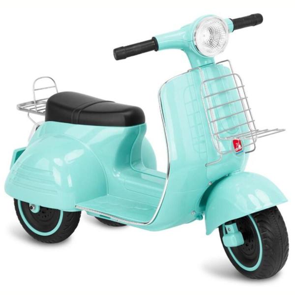 Imagem de Moto lambreta eletrica 6v infantil bandeirantes ref 2904 turquesa