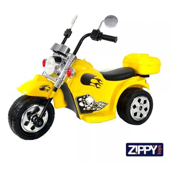 Moto Motinho Elétrica Infantil Tipo Harley Bateria 6 V Amarela Cor Amarelo Zippy Toys Imagem de Moto Motinho Elétrica Infantil Tipo Harley Bateria 6 V Amarela Cor Amarelo Zippy Toys