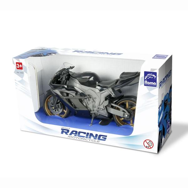 Imagem de Moto Racing Motorcycle 22cm Pneus Borracha - Roma Brinquedos