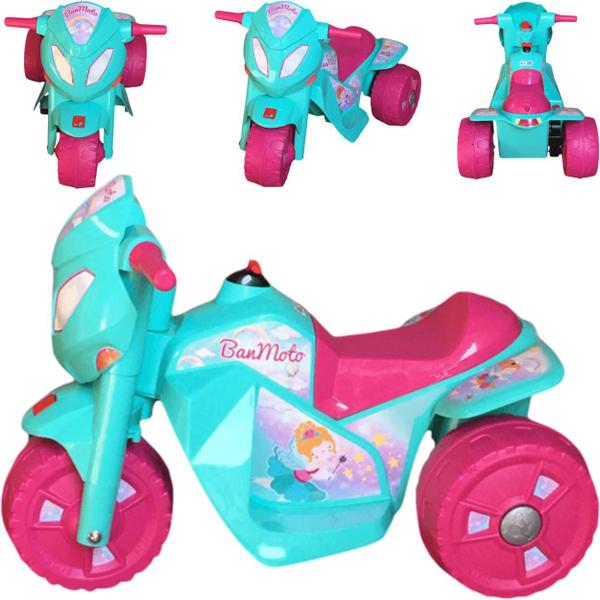 Imagem de Moto Triciclo Eletrico Infantil Bandeirante Banmoto 6V Verde