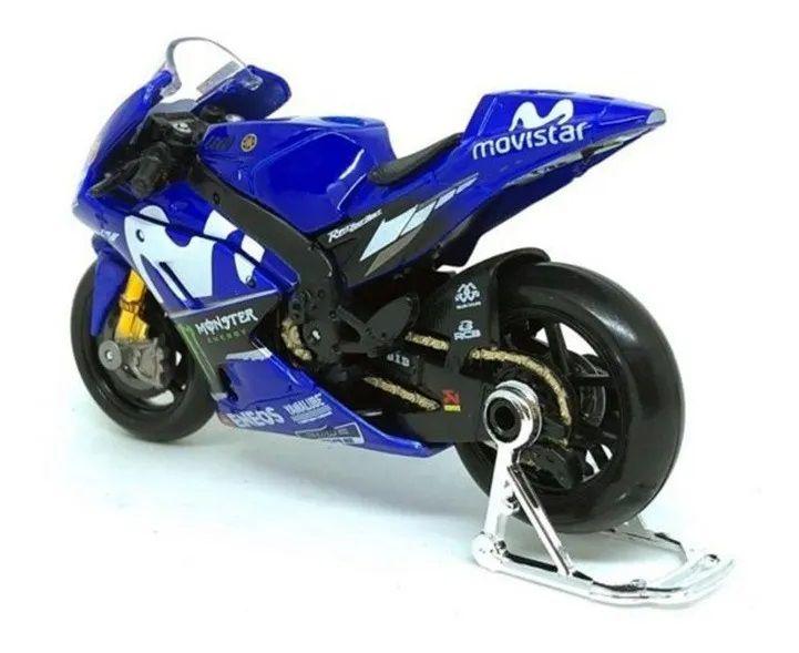 Imagem de Moto Yamaha 25 Maverick Vinãles Azul Maisto 1/18