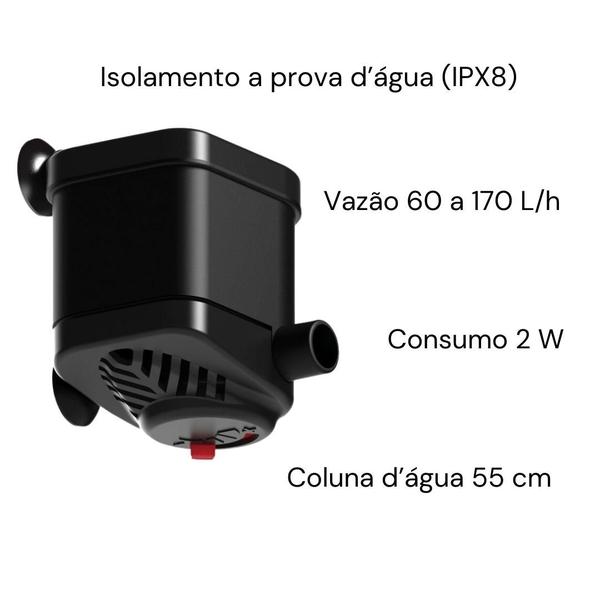 Imagem de Motobomba Bomba Submersa Sarlo Mini C Vazão 60 a  170L/h 110v