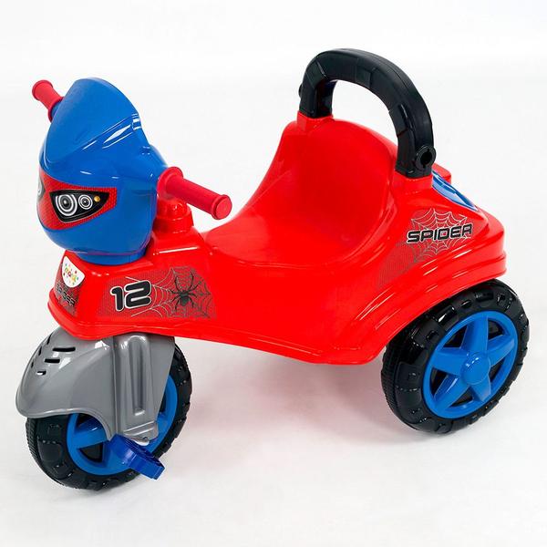 Imagem de Motoca baby city triciclo spider - menino empurador infantil crianças