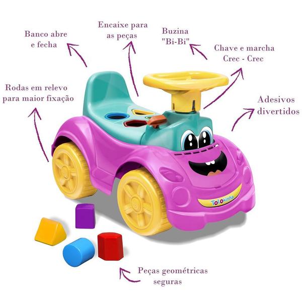 Imagem de Motoca Infantil Totokinha Sport Menina 6010 - Cardoso Toys