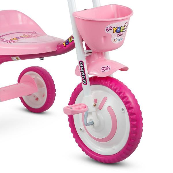 Imagem de Motoca Triciclo Infantil Rosa Menina Nathor You 3 Girl