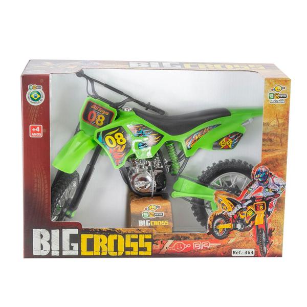 Imagem de Motocross Miniatura Moto De Trilha Big Cross 37cm - Bs Toys