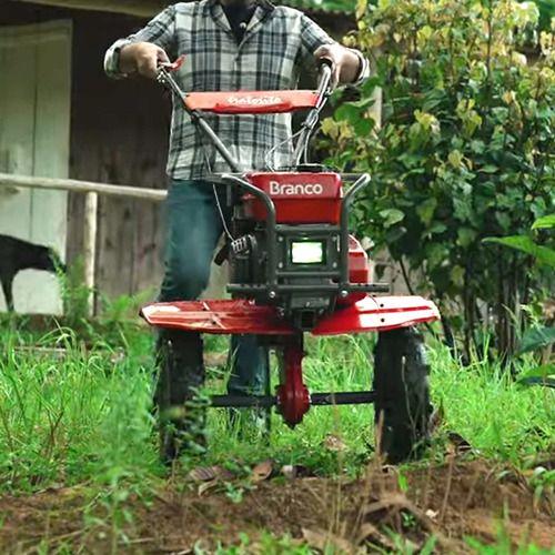 Imagem de Motocultivador Tratorito A Gasolina Branco 7,5hp Reduzido 4m