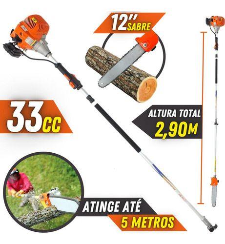 Imagem de Motopodador De Galhos 33cc 1,3hp Com Extensor - Vp3300l