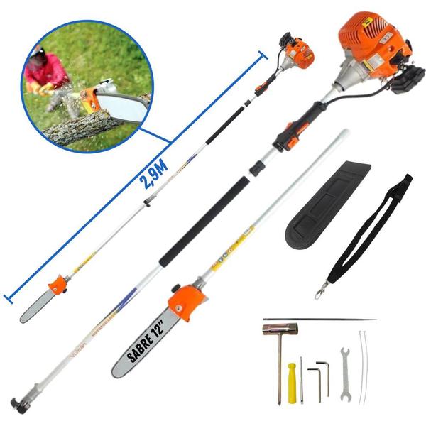 Motopodador De Galhos Profissional VP3300L Com Extensor Excelente Precisão de Corte em Galhos Altos - Vulcan Trent Imagem de Motopodador De Galhos Profissional VP3300L Com Extensor Excelente Precisão de Corte em Galhos Altos