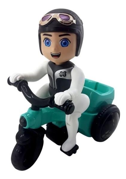 Imagem de Motoqueiro Brinquedo Moto Bate Volta.