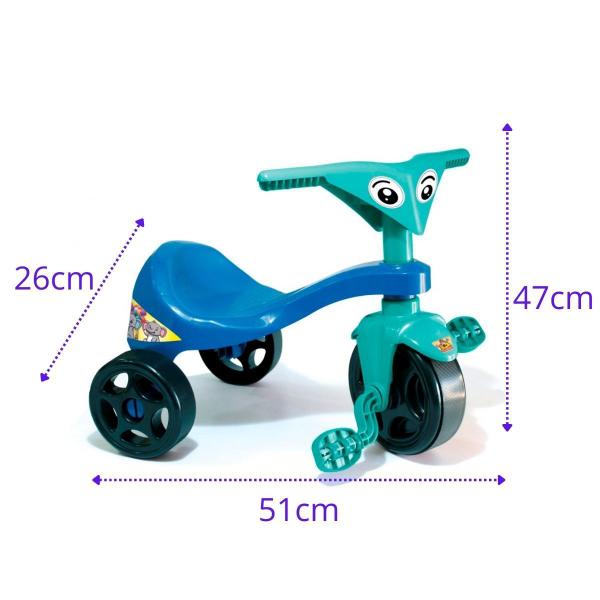 Motoquinha Infantil Criança Azul Omotcha Pedalar Diversão Imagem de Motoquinha Infantil Criança Azul Omotcha Pedalar Diversão
