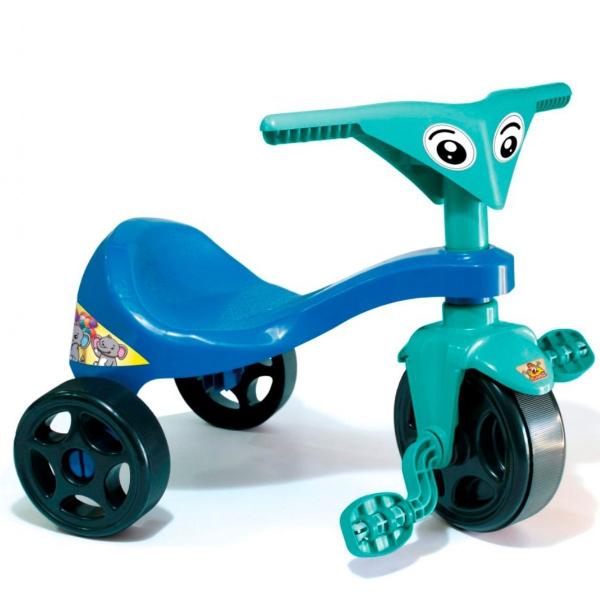Motoquinha Infantil Criança Azul Omotcha Pedalar Diversão Imagem de Motoquinha Infantil Criança Azul Omotcha Pedalar Diversão