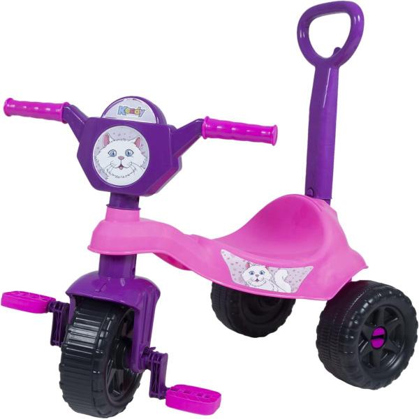 Imagem de Motoquinha Infantil Menina Passeio Triciclo Gata Marie 16Kg