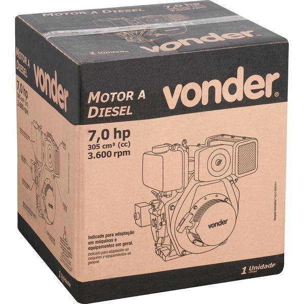 Imagem de Motor à diesel 7hp 4 tempos manual - Vonder