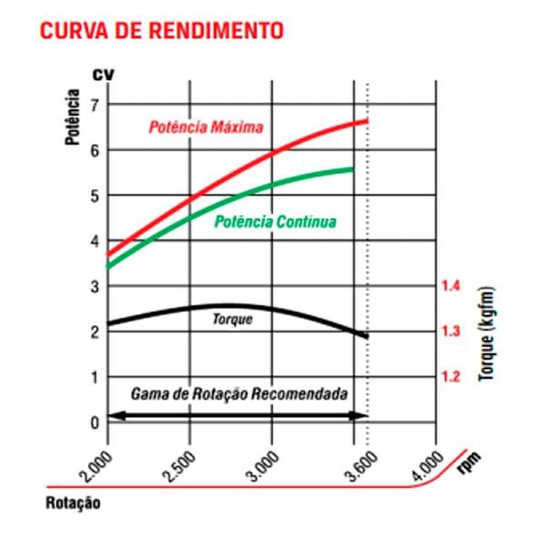 Imagem de Motor a Gasolina B4T6.5R Sem Alerta de Óleo 6.5cv 4T Branco