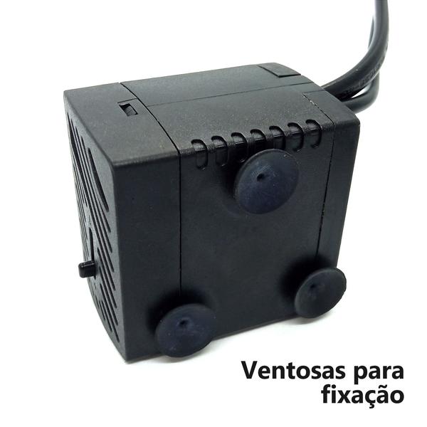 Imagem de Motor Bomba Submersa 350L/h 5W Bivolt Bombinha para Fonte de Água Aquário Bebedouro Pet