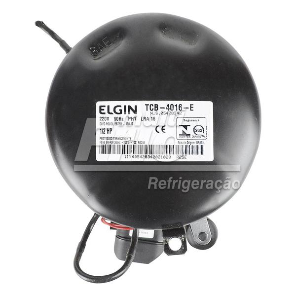 Imagem de Motor Compressor Elgin 1/2 HP - TCB 4016 E - R404 - 220V - 60Hz - Baixa