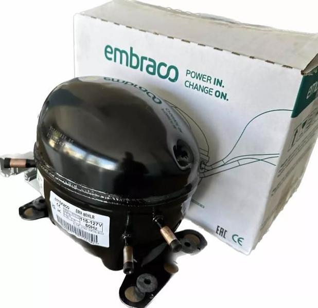 Imagem de Motor Compressor P/ Geladeira Freezer Embraco 1/4+ R134 127v