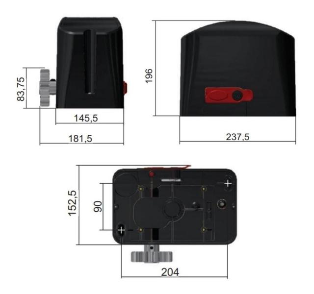 Motor Correr Desliz Garen Dz Casa Wifi App 220v 4,5 mt Crem Imagem de Motor Correr Desliz Garen Dz Casa Wifi App 220v 4,5 mt Crem