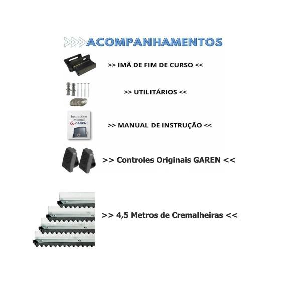Motor Correr Desliz Garen Dz Casa Wifi App 220v 4,5 mt Crem Imagem de Motor Correr Desliz Garen Dz Casa Wifi App 220v 4,5 mt Crem