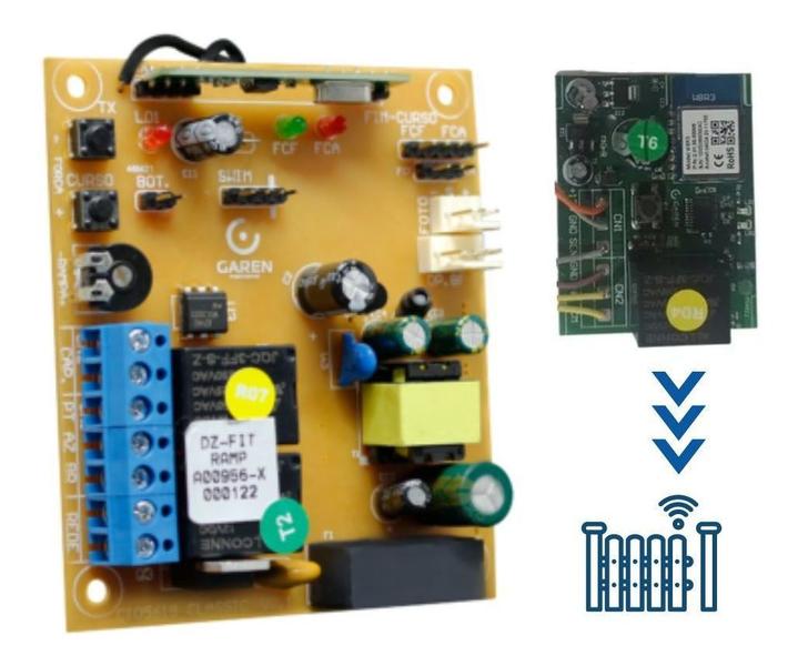 Motor Correr Desliz Garen Dz Casa Wifi App 220v 4,5 mt Crem Imagem de Motor Correr Desliz Garen Dz Casa Wifi App 220v 4,5 mt Crem