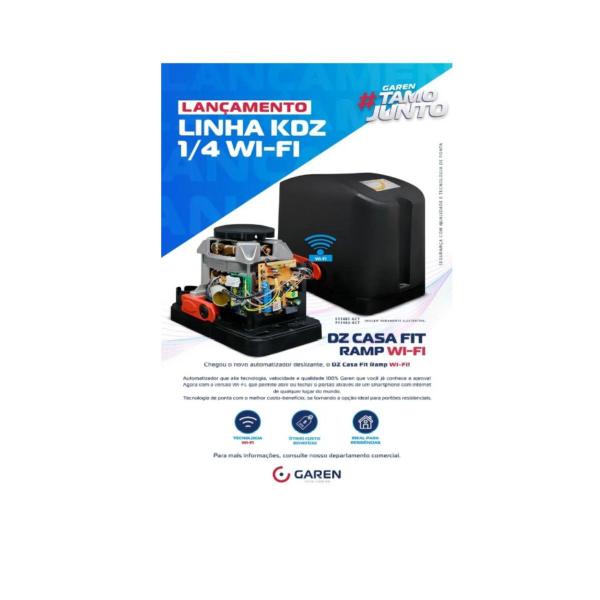 Motor Correr Desliz Garen Dz Casa Wifi App 220v 4,5 mt Crem Imagem de Motor Correr Desliz Garen Dz Casa Wifi App 220v 4,5 mt Crem