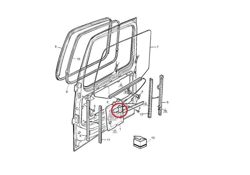 Imagem de Motor Da Máquina De Vidro Porta Esquerdo Volvo FH/FM/FMX/NH 3176549