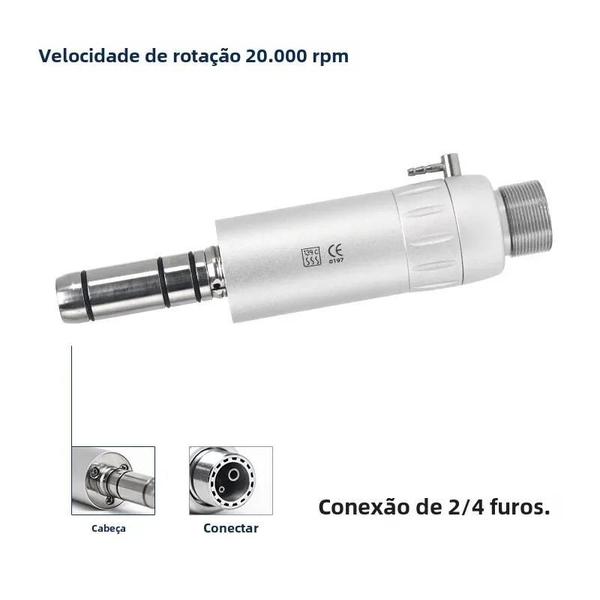 Imagem de Motor de Ar Dental de Baixa Velocidade - 2/4 Furos, 20000 RPM, com 11 Ferramentas