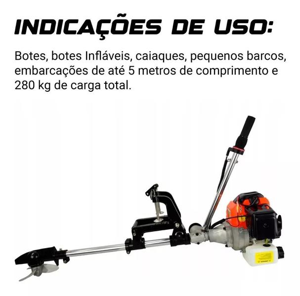 Motor De Popa Gasolina 2T 52Cc 2,5 Hp Vmp520 Vulcan Trent - Sa, Songle, Nakazaki Ou Siga It-Blue Imagem de Motor De Popa Gasolina 2T 52Cc 2,5 Hp Vmp520 Vulcan Trent