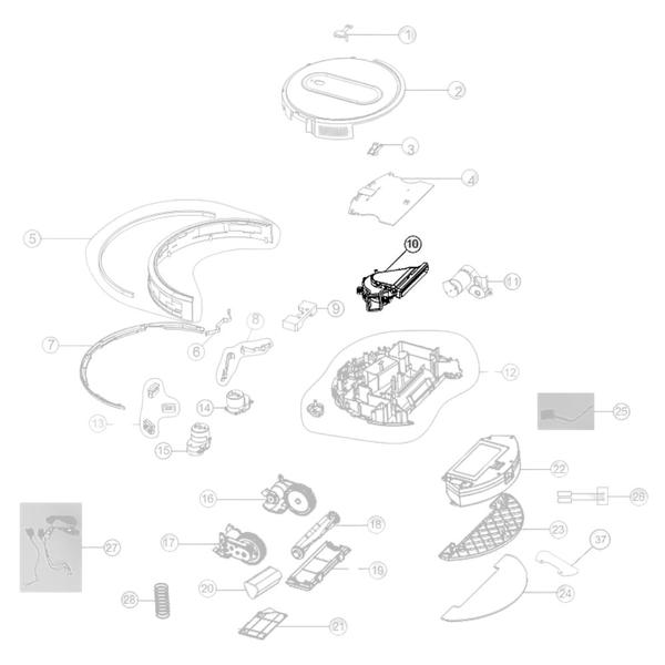 Imagem de Motor de Sucção Compatível com Robô Aspirador WAP W400