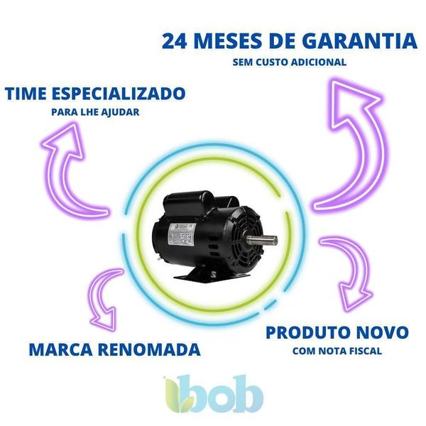 Imagem de Motor Eberle Monofásico 5Cv 2 Pólos Alta Rotação Com Polia