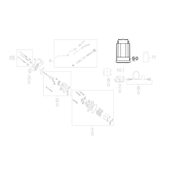 Imagem de Motor Elétrico Compatível com Lavadora Karcher K2 Portable 1200W 220V