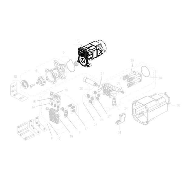 Imagem de Motor Elétrico Compatível com Lavajato Branco BL1800C 1200W (220V)