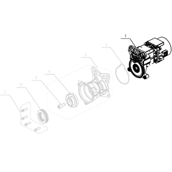 Imagem de Motor Elétrico Compatível com Lavajato Toyama TEPW1600 (127V)