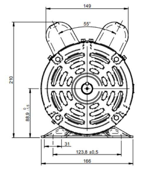 Imagem de Motor Elétrico Monofásico 2Cv 2 Pólos Alta Rotação Com Polia