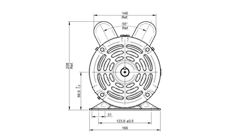 Imagem de Motor Elétrico Monofásico 3Cv 2 Pólos Alta Rotação Com Óleo