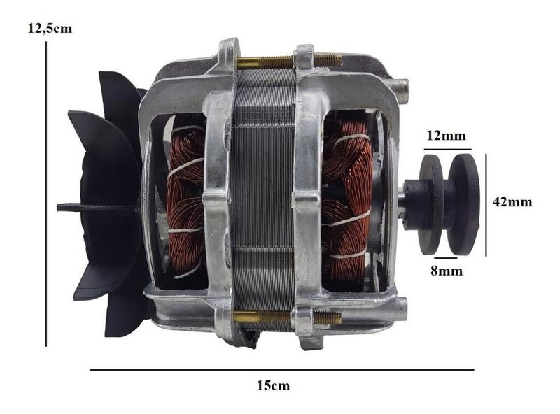 Imagem de Motor Elétrico Universal Bancada Multiuso Forte 1/4cv 220v