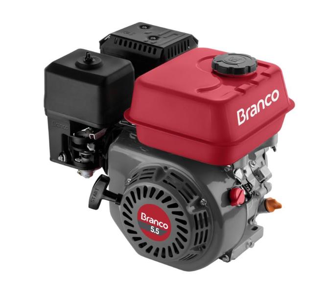 Motor Gasolina 5,5CV Eixo H Partida Manual B4T-5.5H Branco Imagem de Motor Gasolina 5,5CV Eixo H Partida Manual B4T-5.5H Branco