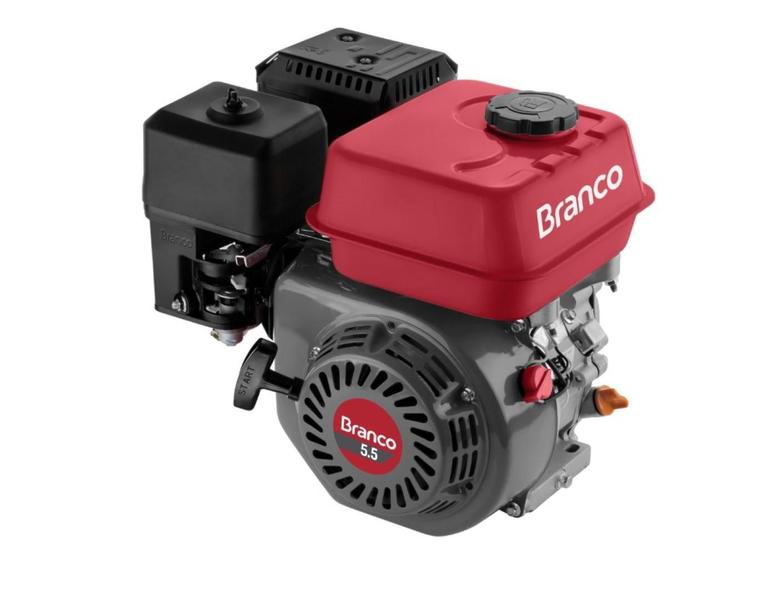 Motor Gasolina 5,5CV Eixo H Partida Manual B4T-5.5H Branco Imagem de Motor Gasolina 5,5CV Eixo H Partida Manual B4T-5.5H Branco