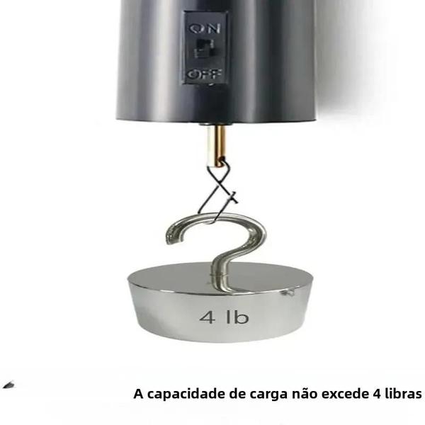 Imagem de Motor Giratório de Vento com Bateria - 30 RPM - Pendurado com Sinos Decorativos