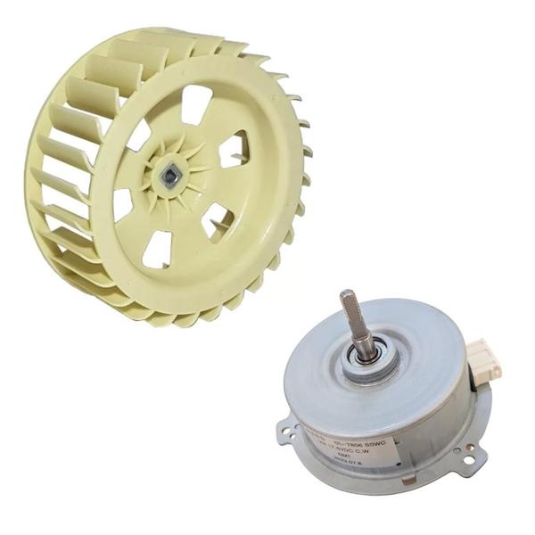 Motor + Hélice + Porca Lava E Seca Samsung Wd8854 Wd106 Imagem de Motor + Hélice + Porca Lava E Seca Samsung Wd8854 Wd106