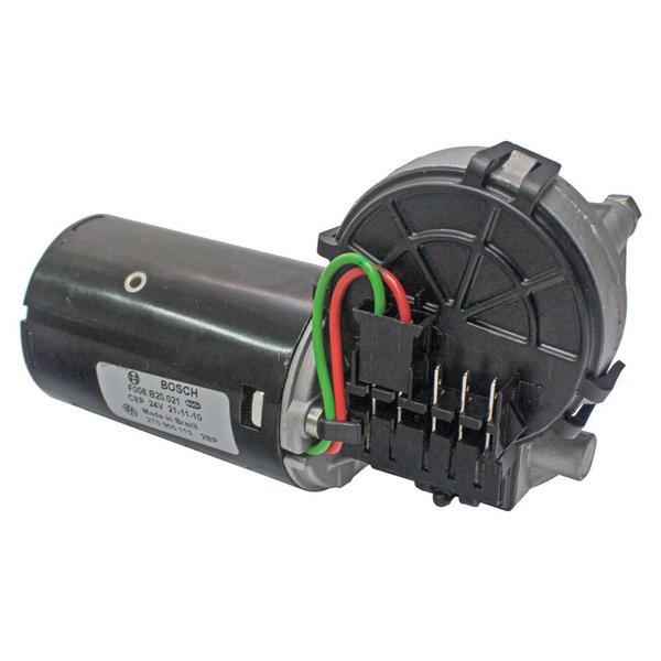 Imagem de Motor Limpador do Parabrisa Volkswagem Worker 15180 19320 24250 31260 Agrale Marrua 24V com Manivela - Bosch F006B20021